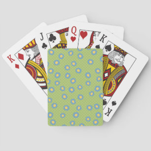 Fleurs pop Florettes bleu Cartes de jeu