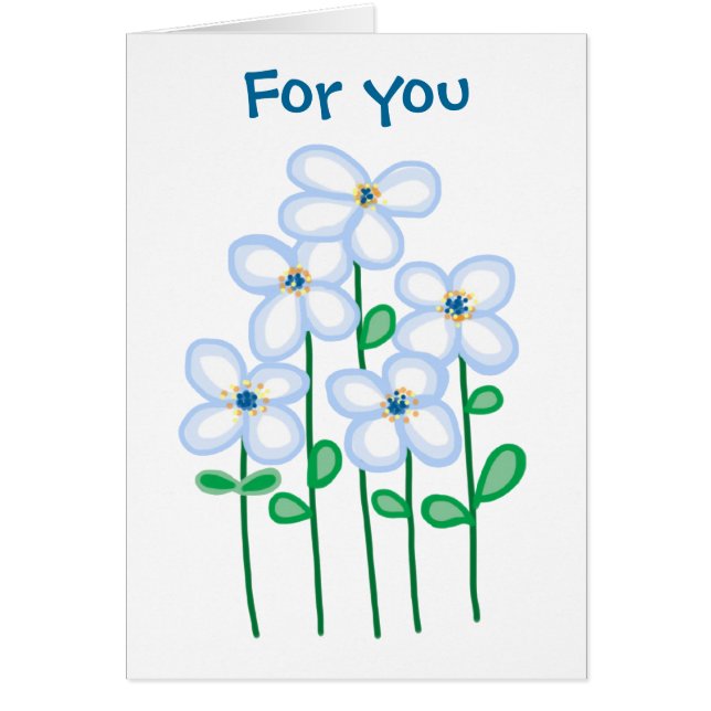 fleurs pour vous Carte (Devant)