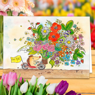 Fleurs pour vous carte de voeux par Nicole Janes