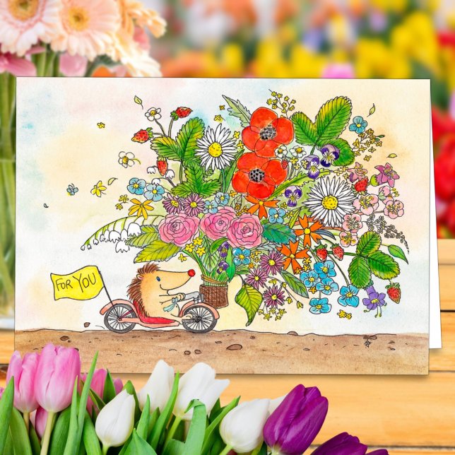 Fleurs pour vous carte de voeux par Nicole Janes (Créateur téléchargé)
