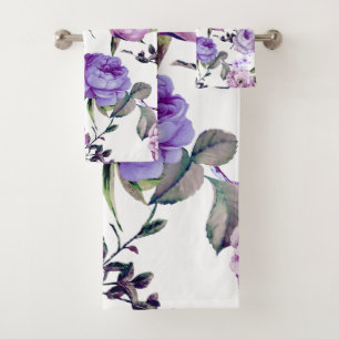 Fleurs pourpres lilas violettes Girly élégantes