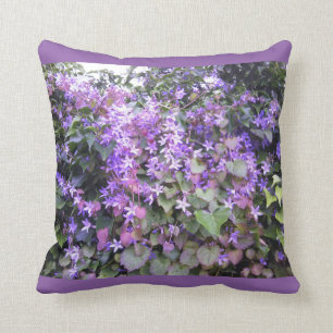 Fleurs pourpres/mauve de coussin -