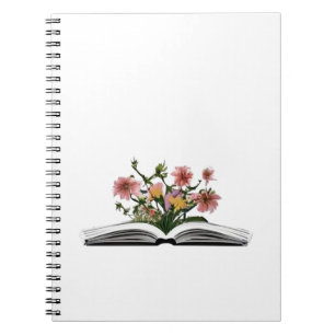 Fleurs poussant du livre