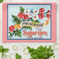 Fleurs Primrose Vintage Crate Art Serviette de cui