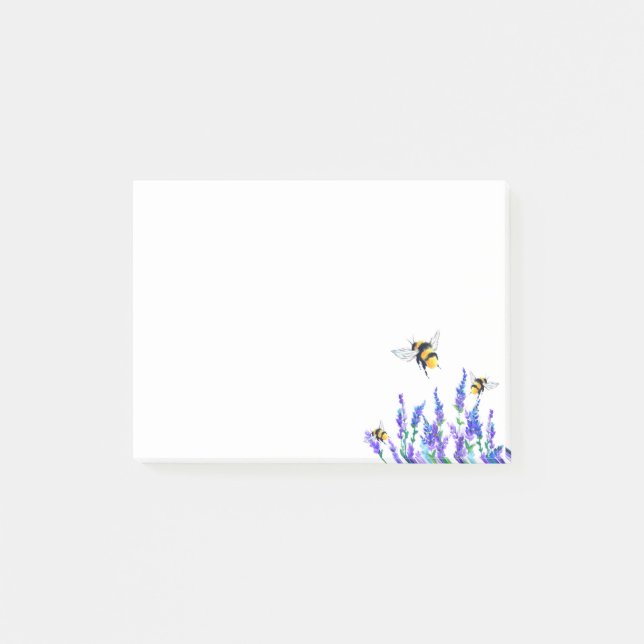Fleurs printanières Flying Bee Post-it® Notes (Devant)