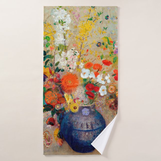 Fleurs, Redon (Serviette de bain)