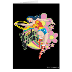 Fleurs rétro Wonder Woman
