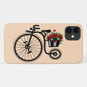 Fleurs romantiques Vélo coque iphone Cadeau