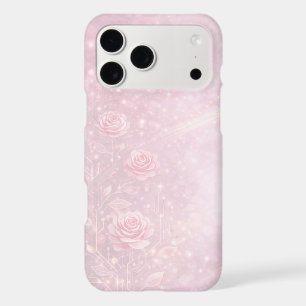 Fleurs rose et gris perle