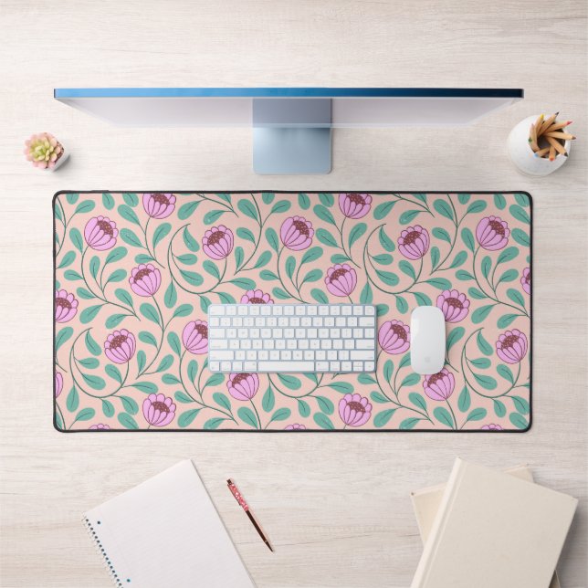 Fleurs roses (Bureau 1)