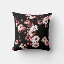 Fleurs roses #4250 Oreiller