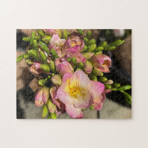 Fleurs roses brillantes Jigsaw Puzzle