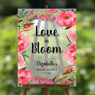 Fleurs roses de l'amour en fleurs pour la douche d