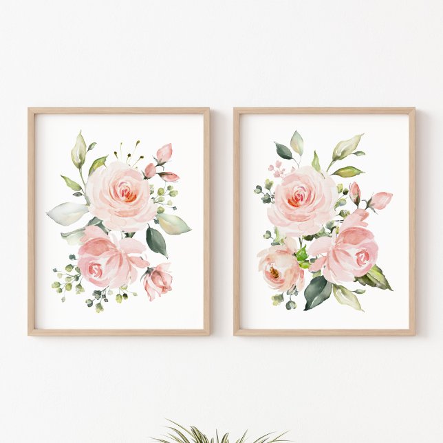 Fleurs roses, Fleurs Aquarelles, Nourriture pour f (Créateur téléchargé)