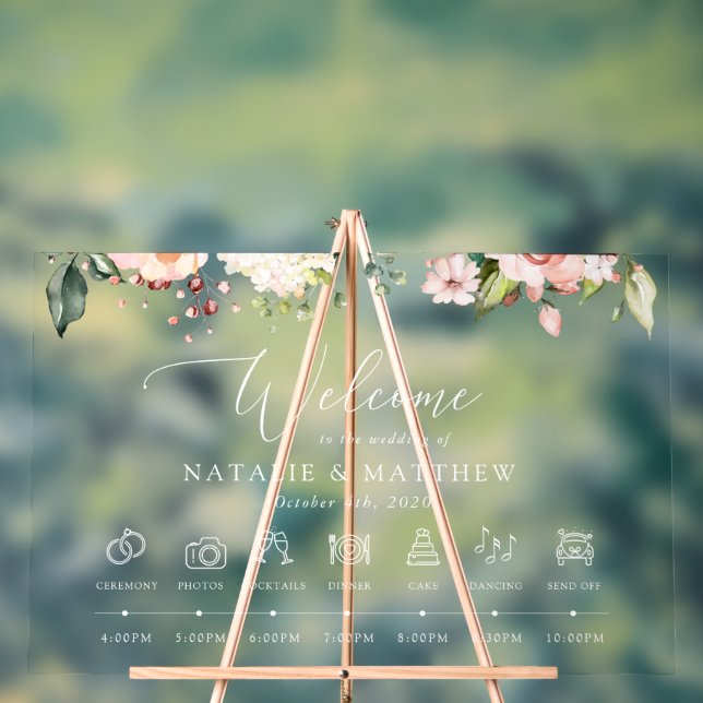 Fleurs roses, Fleurs blanches, Chronologie Mariage (Neutre)