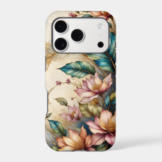 Fleurs roses jardin floral feuille bleu vert