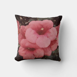 Fleurs roses Jeter Coussin