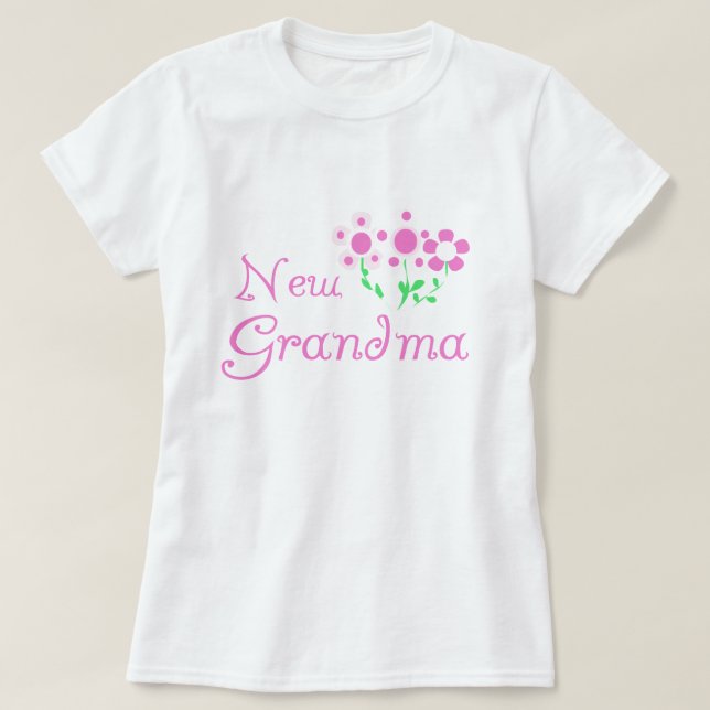 Fleurs roses Nouveaux T-shirts et cadeaux grand-mè (Design devant)