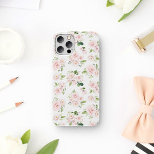 Fleurs roses, roses roses, fleurs aquarelle