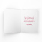 Fleurs roses Stepgirl Carte d'anniversaire