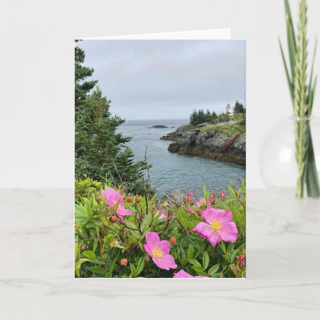 fleurs roses sur la carte de la mer (vierges à l'i (Devant)
