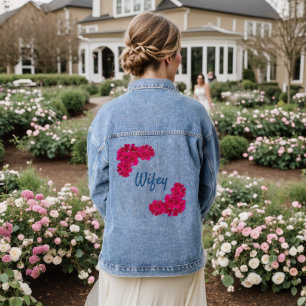 Fleurs roses Wifey