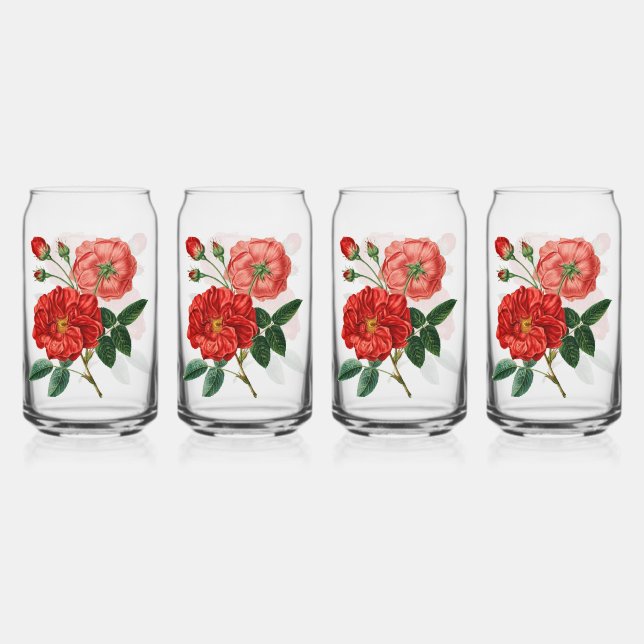 Fleurs rouges vintages (Recto)
