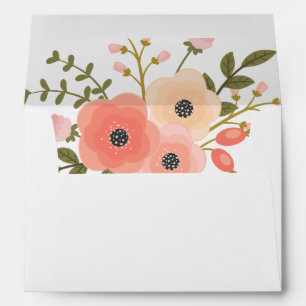 Fleurs rustiques   Enveloppe Mariage 5x7