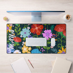 Fleurs sauvages Aquarelle Personnalisé Nom De Scri
