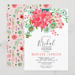 Fleurs sauvages   Baby Shower   Invitation