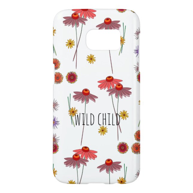 Fleurs sauvages coque de téléphone cellulaire (Dos)