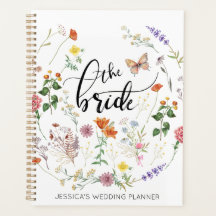 Fleurs sauvages de mariée Nom Vintage Wedding plan