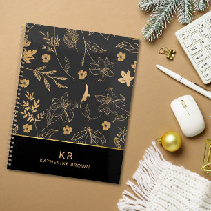 Fleurs sauvages d'or noir floraison 2026 planner