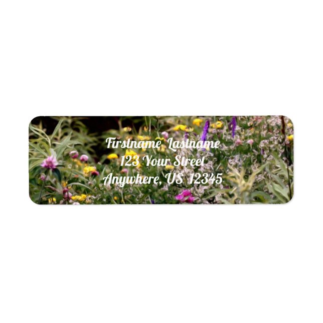 Fleurs sauvages En Champ Photo Huile Peinture Adre (Devant)