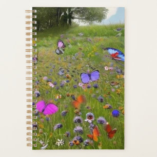 Fleurs sauvages et papillons