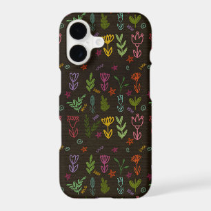 Fleurs sauvages fantaisistes et sombres Doodles Bo
