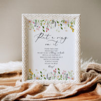 Fleurs sauvages n'annoncent pas de mariée affiche