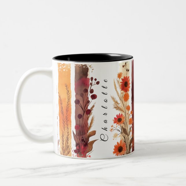Fleurs sauvages personnalisés Mug 5 (Gauche)