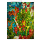 Fleurs sauvages tropicaux vintages en fleurs