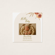 Fleurs séchées pastel crème Bonjour bébé