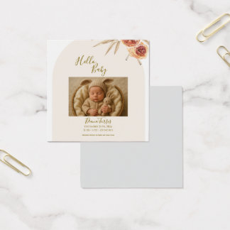 Fleurs séchées pastel crème Bonjour bébé