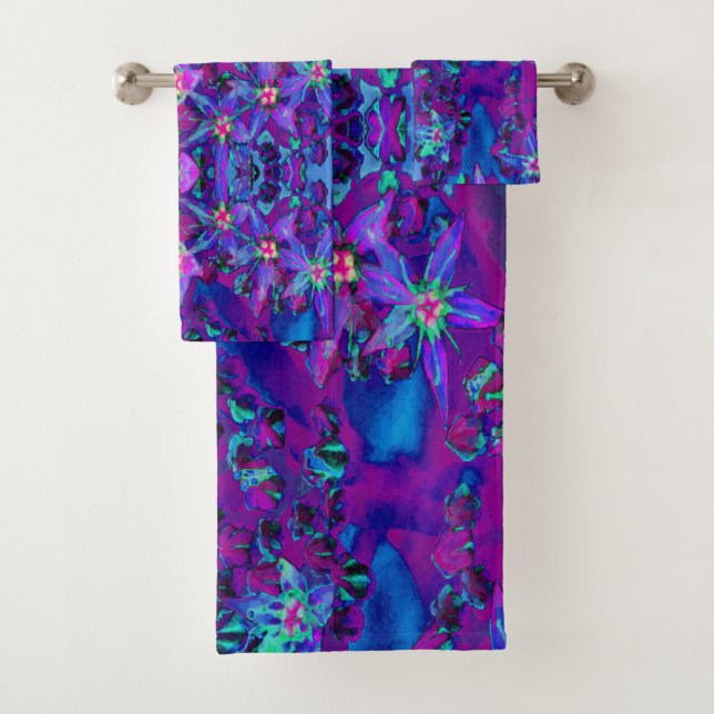 Fleurs Succulentes de Sedum en Turquoise, Magenta  (En situation)