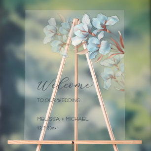 Fleurs superposées de rose gold bleu transparentes