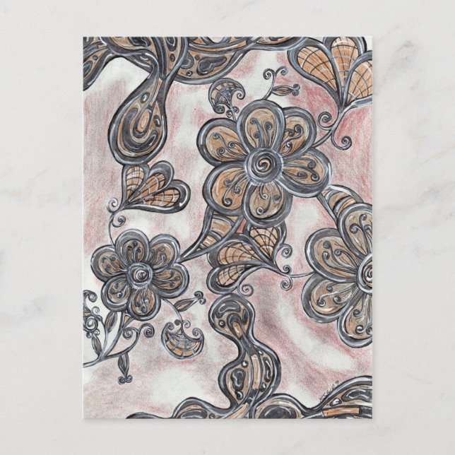 Fleurs sur Mars carte postale (Devant)