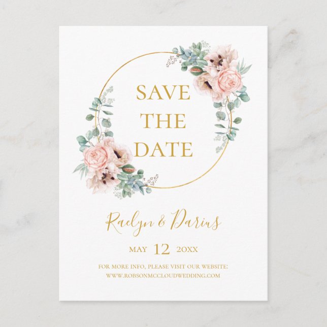 Fleurs tendres en rose | Cartes postales "Save the (Devant)