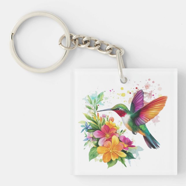 Fleurs tropicales des colibris (Devant)