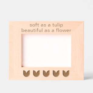 Fleurs Tulip Personnalisées Cadre Image Laser Etch