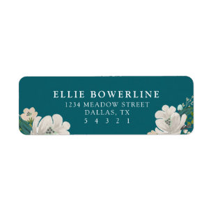 Fleurs turquoises