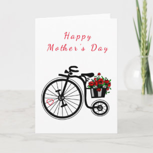 Fleurs Vélo Carte Fête des Mères