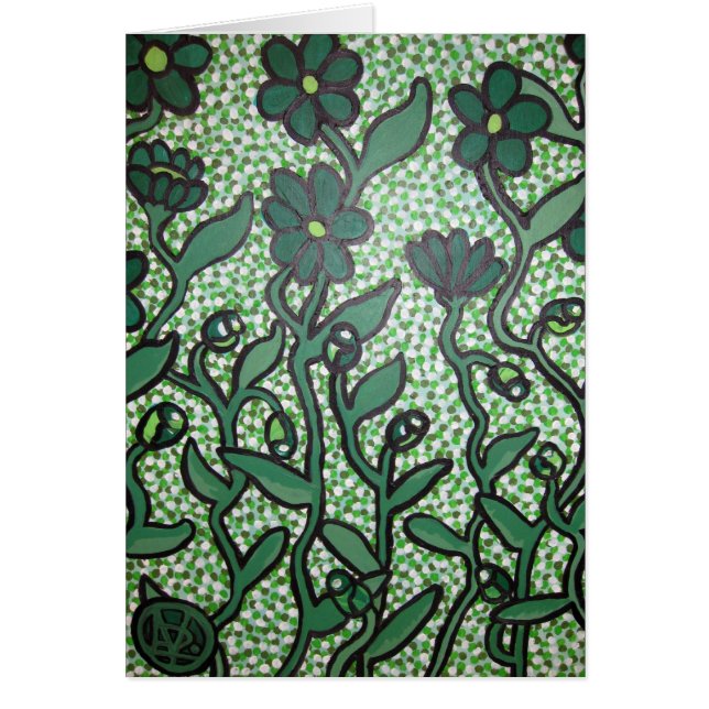 Fleurs vertes (Devant)